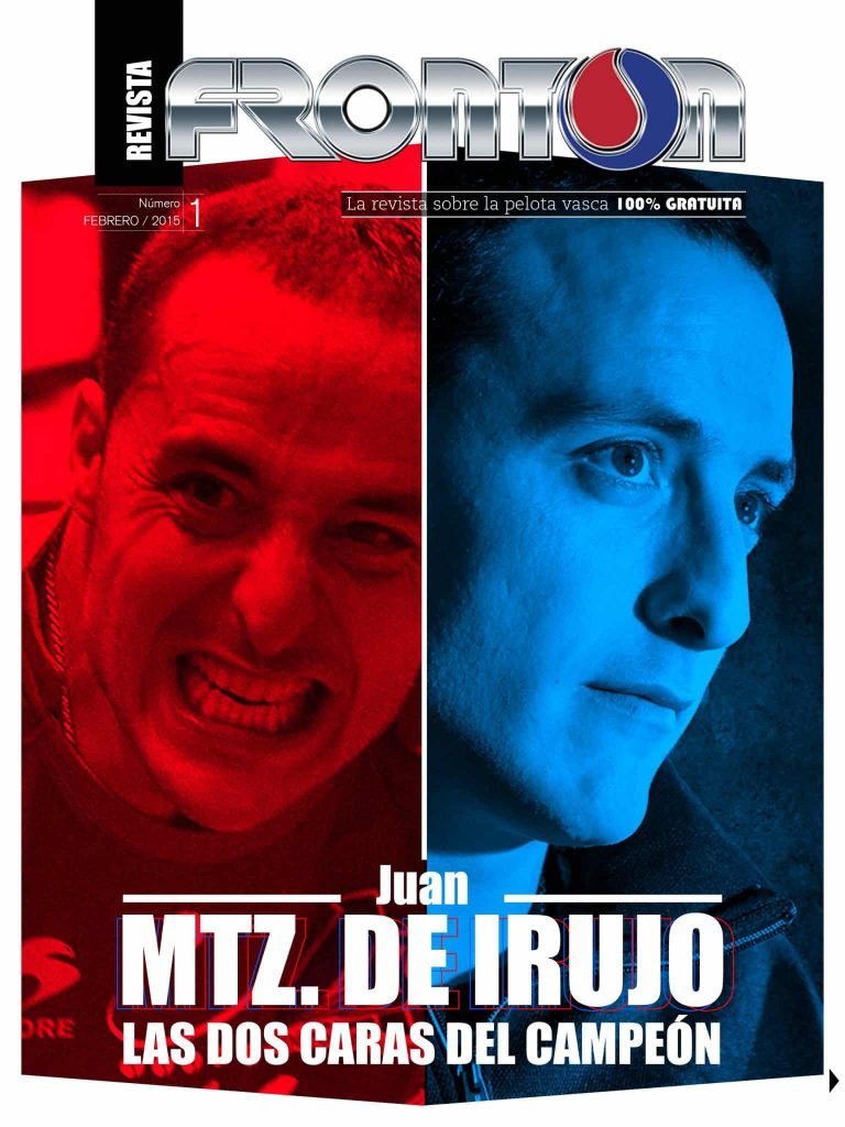 Imagen de la portada del número 1 de la revista digital Frontón