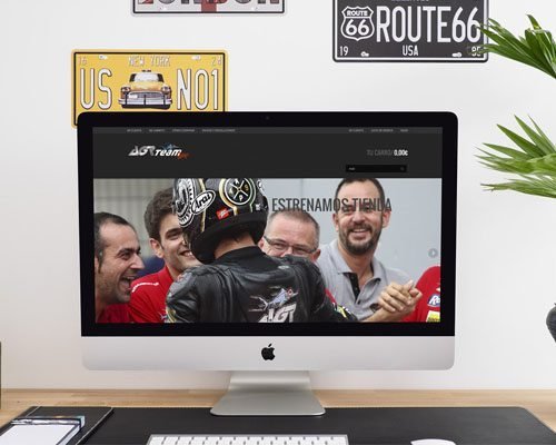 Diseño de página Web para AGR SHOP