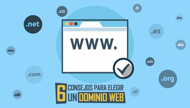 6 consejos para elegir un dominio web
