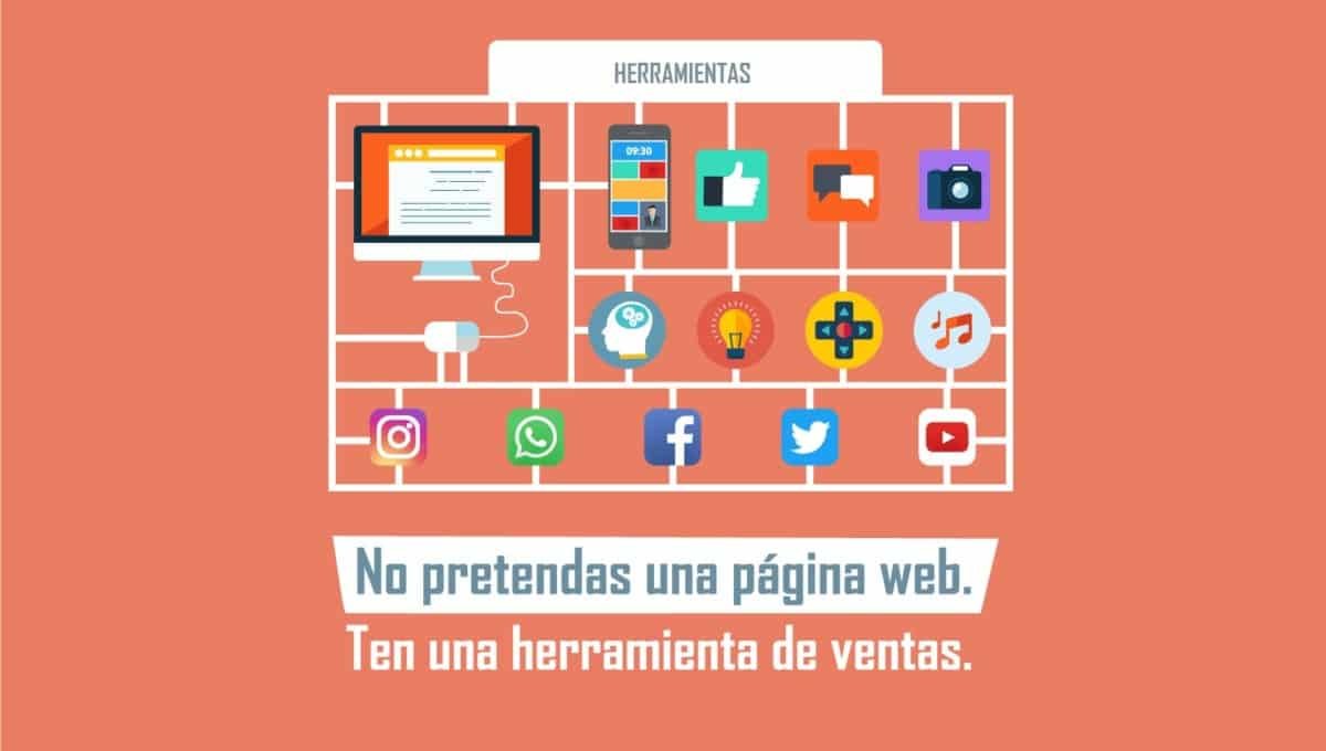 No pretendas una página web. Ten una herramienta de ventas.