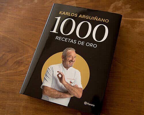 Diseño del libro 1.000 recetas de oro Karlos Arguiñano para la Editorial Planeta