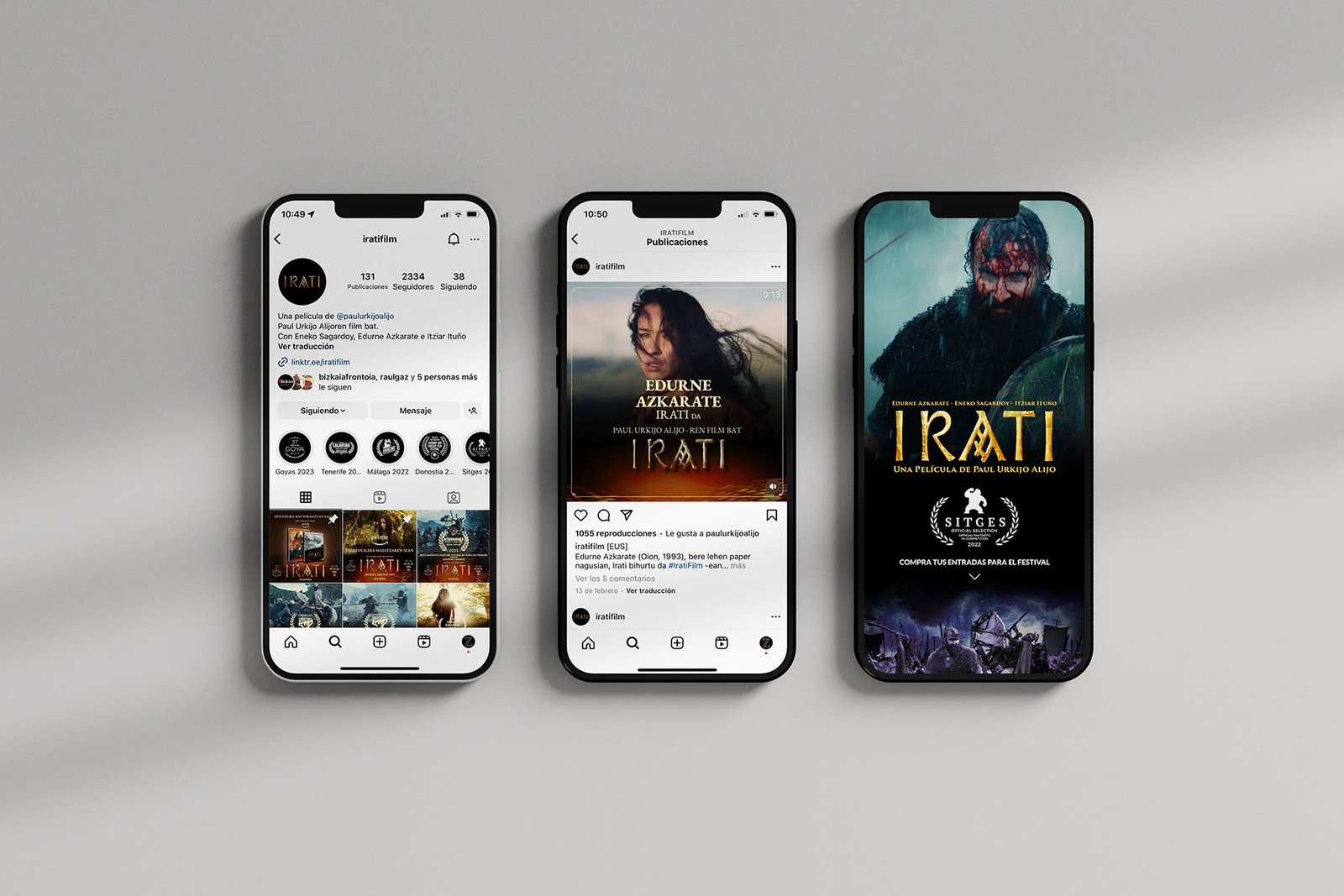 Campaña de lanzamiento de la película Irati